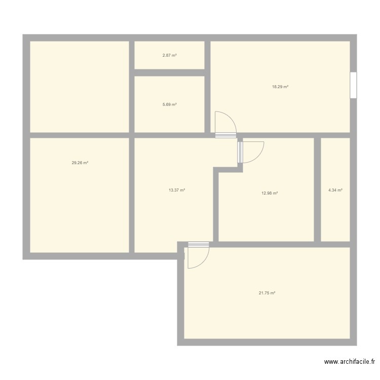 mesure. Plan de 0 pièce et 0 m2