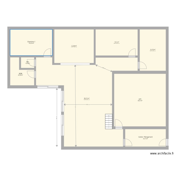 StSulpiceV2. Plan de 15 pièces et 425 m2