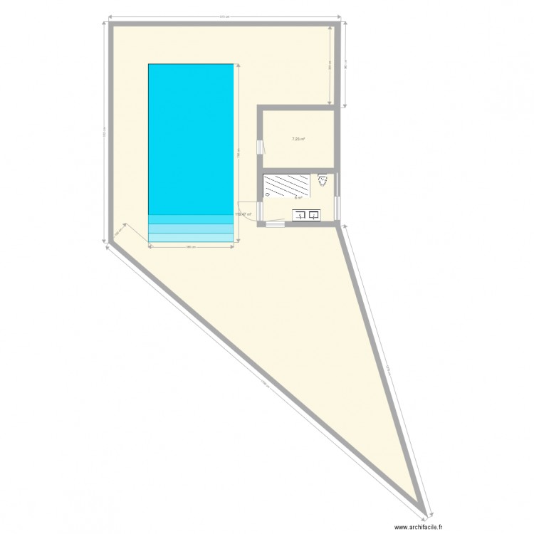 PISCINE. Plan de 0 pièce et 0 m2