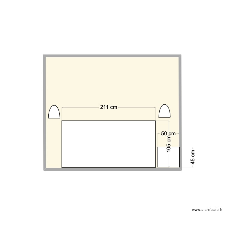 CHAMBRE 3 - MUR1. Plan de 0 pièce et 0 m2
