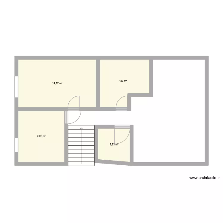 appartement IG. Plan de 4 Pièces et 35 m²