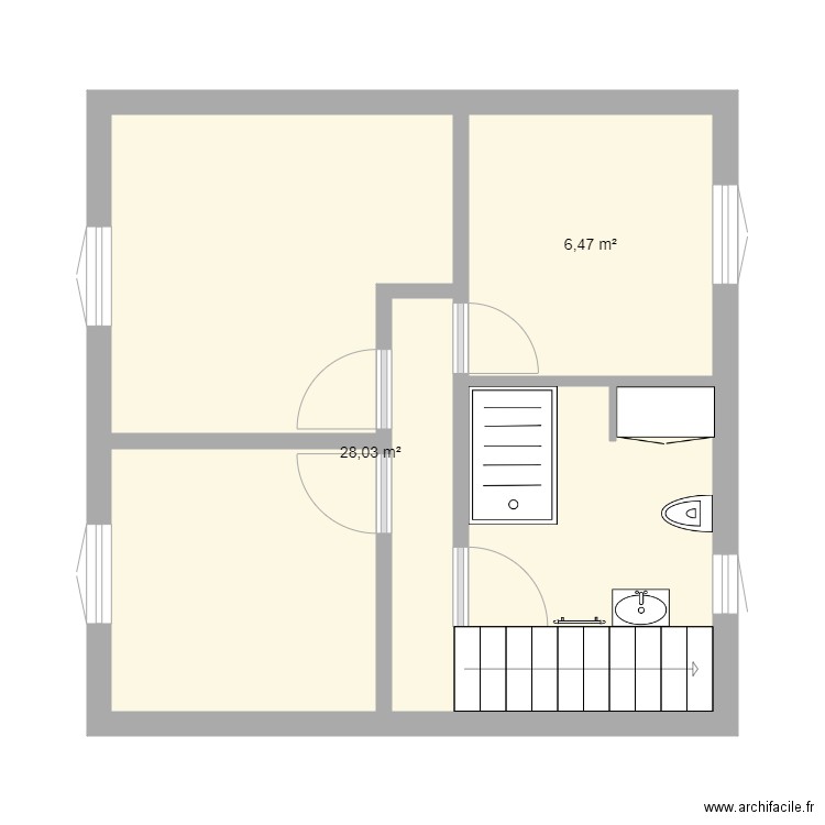 Etage essai. Plan de 0 pièce et 0 m2