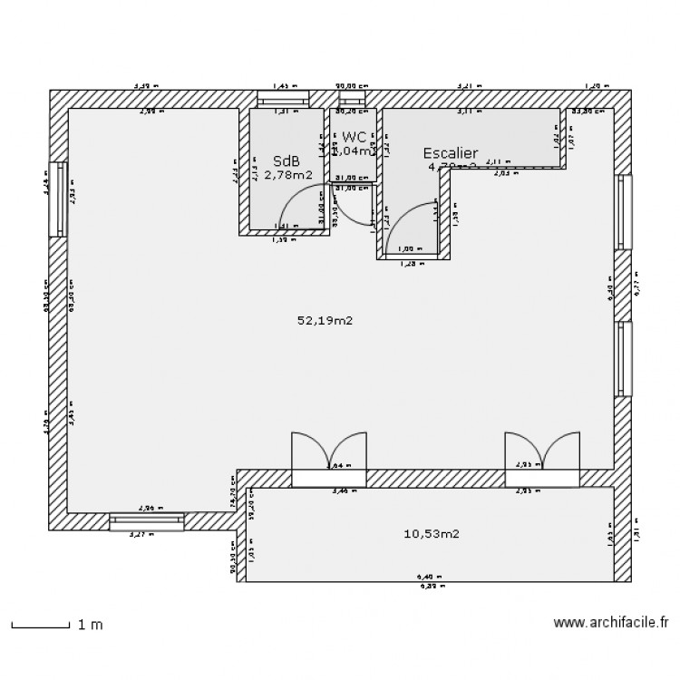 Etage1_vide. Plan de 0 pièce et 0 m2