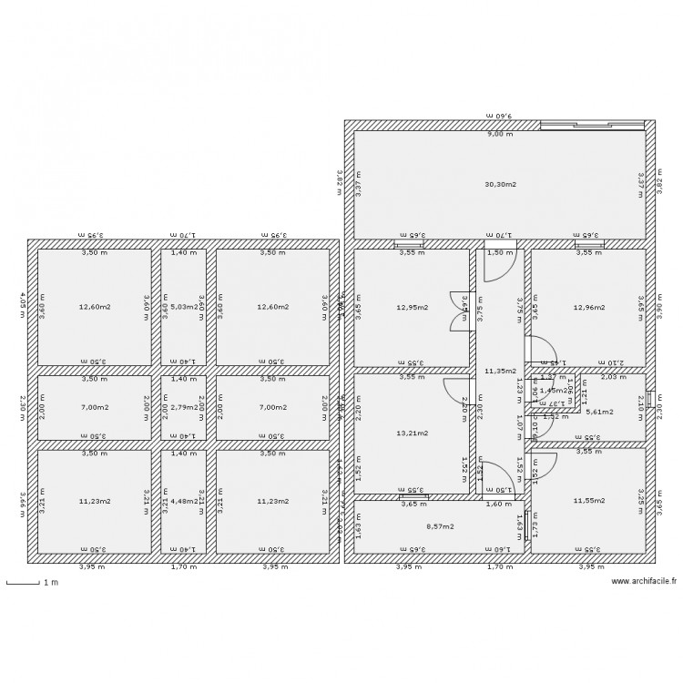 1221. Plan de 0 pièce et 0 m2