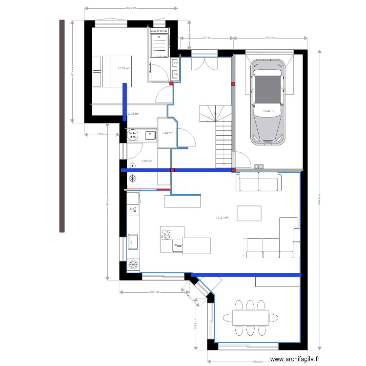 structure poutres. Plan de 0 pièce et 0 m2