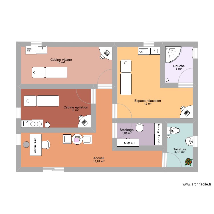 Institut fini. Plan de 0 pièce et 0 m2
