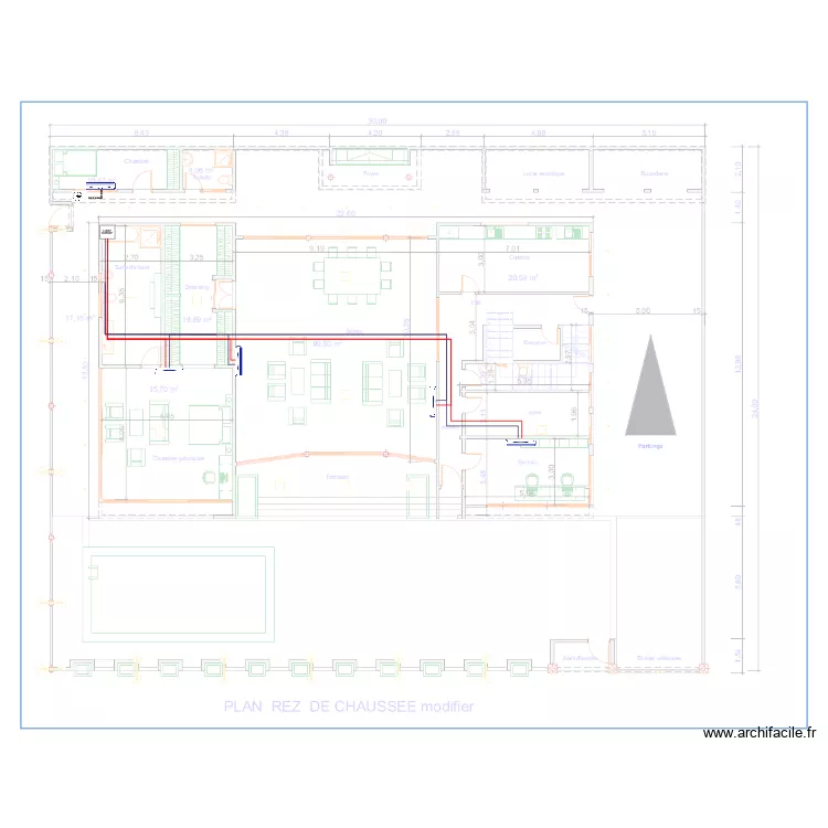 Climatisation RDC MAISON DGA SCDP. Plan de 0 pièce et 0 m2