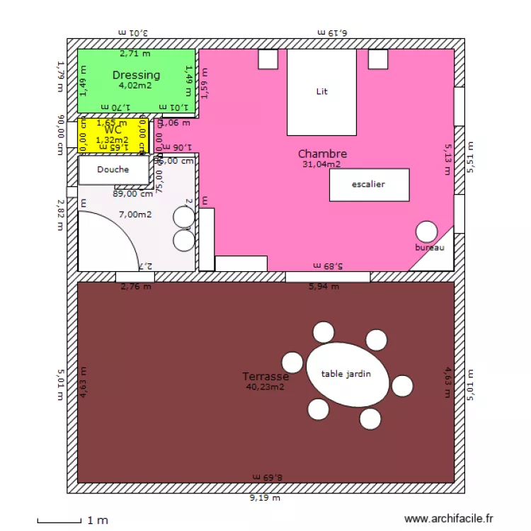 casa &eacute;tage 2. Plan de 