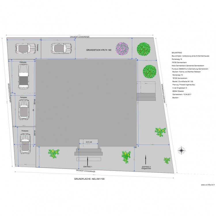 Wallasch GRUNDFLACHE. Plan de 0 pièce et 0 m2