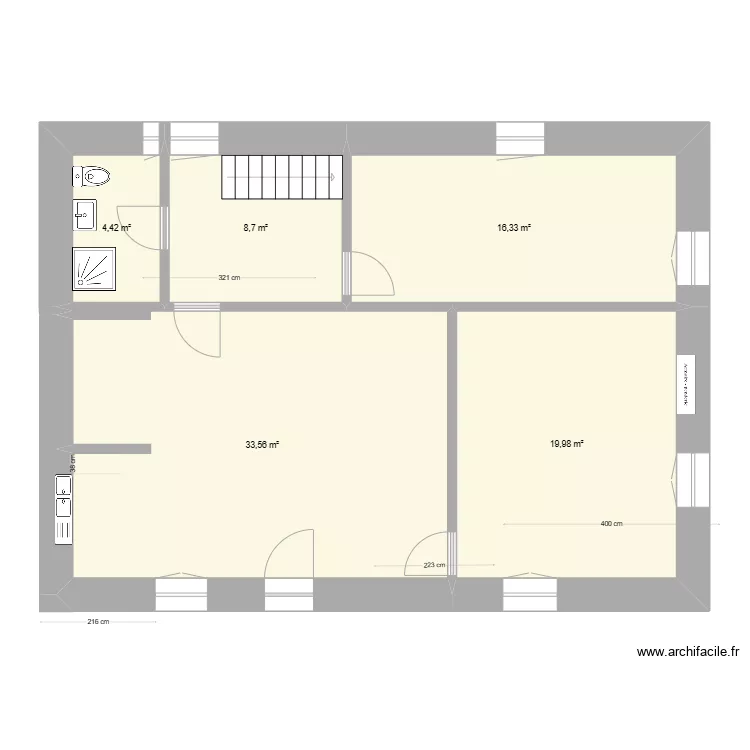 Maison . Plan de 