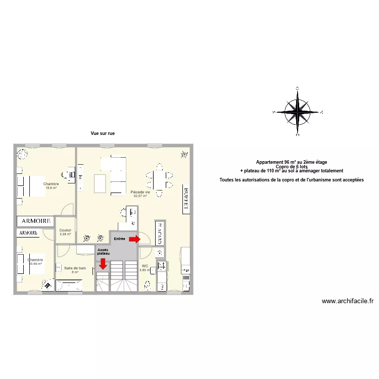 PLUSQUELLEC. Plan de 