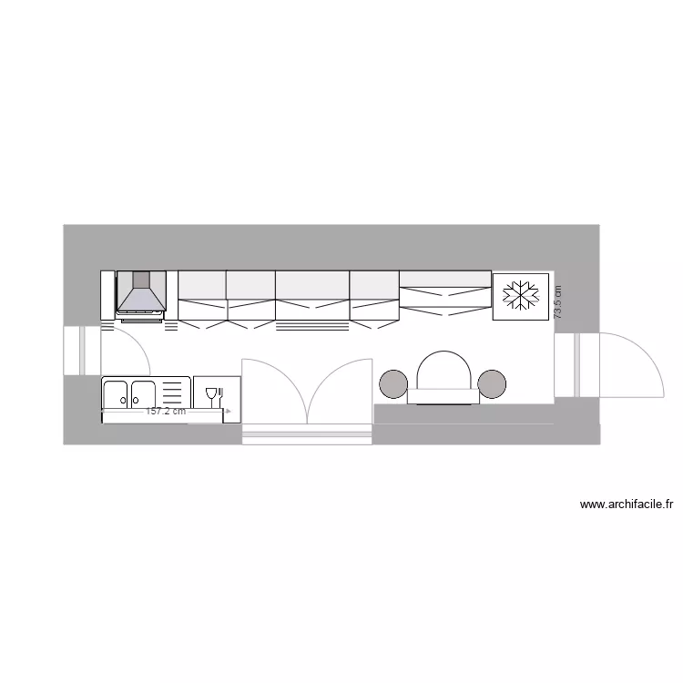 cui rect. Plan de 0 pièce et 0 m2