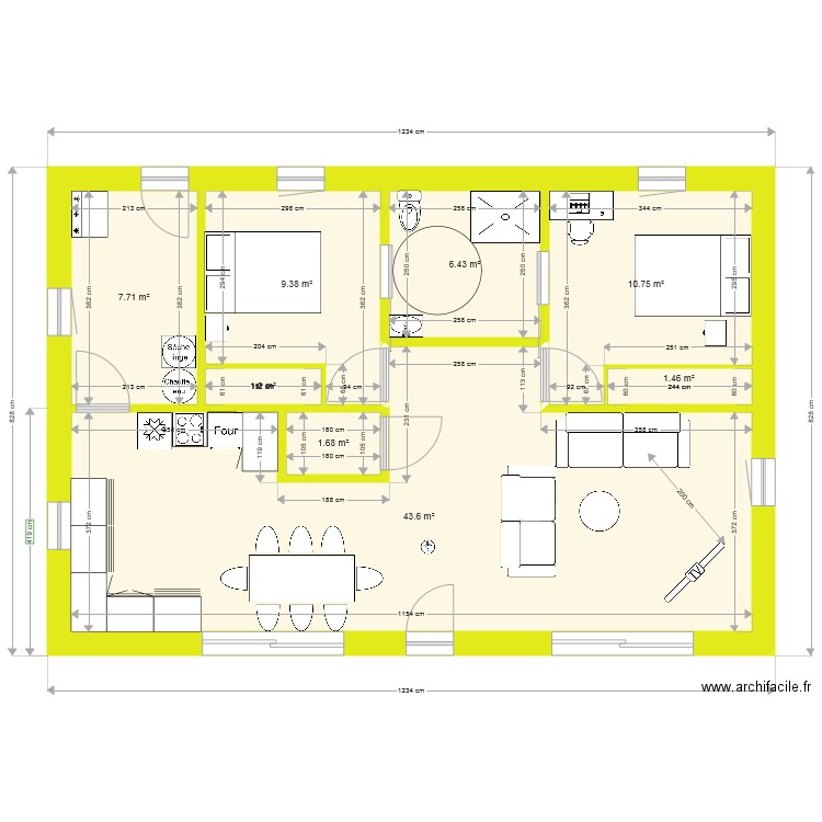plan 3 maison bois. Plan de 0 pièce et 0 m2
