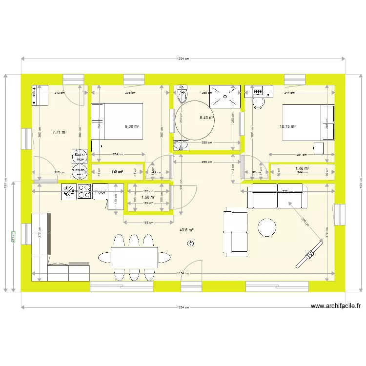 plan 3 maison bois. Plan de 