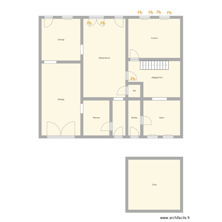 Croquis RECHENMANN 1. Plan de 0 pièce et 0 m2