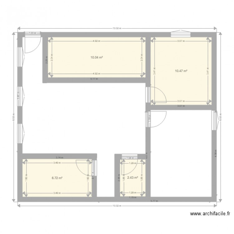 MANU 3. Plan de 0 pièce et 0 m2