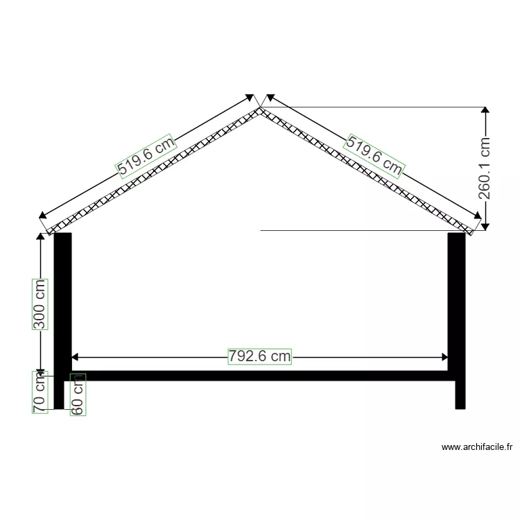 plan petit pignon. Plan de plan petit pignon. Plan de