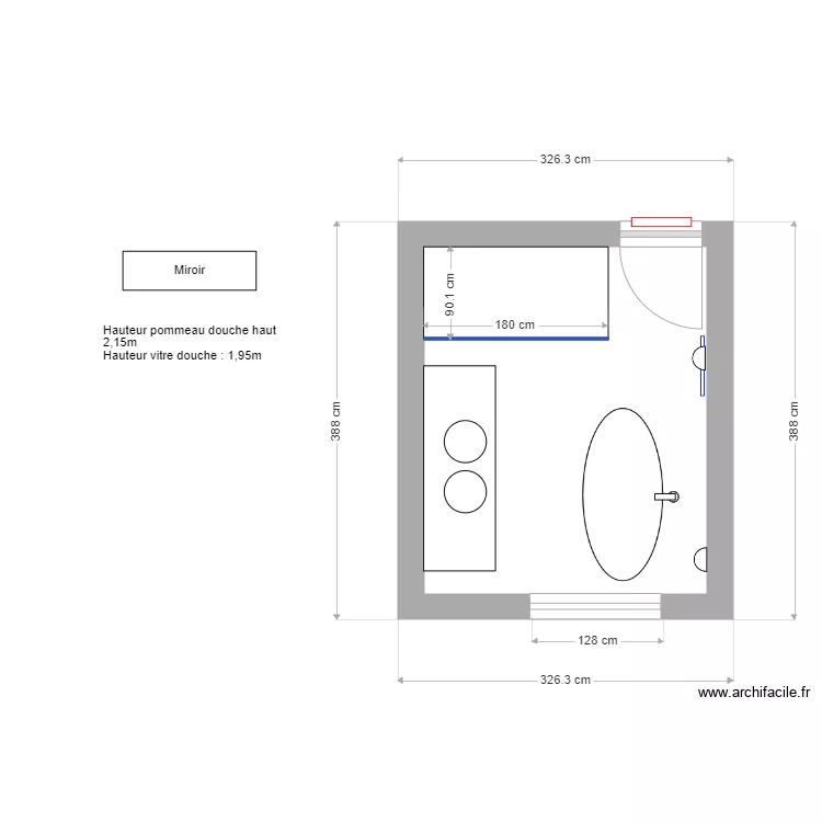 Salle de bains 7. Plan de Salle de bains 7. Plan de