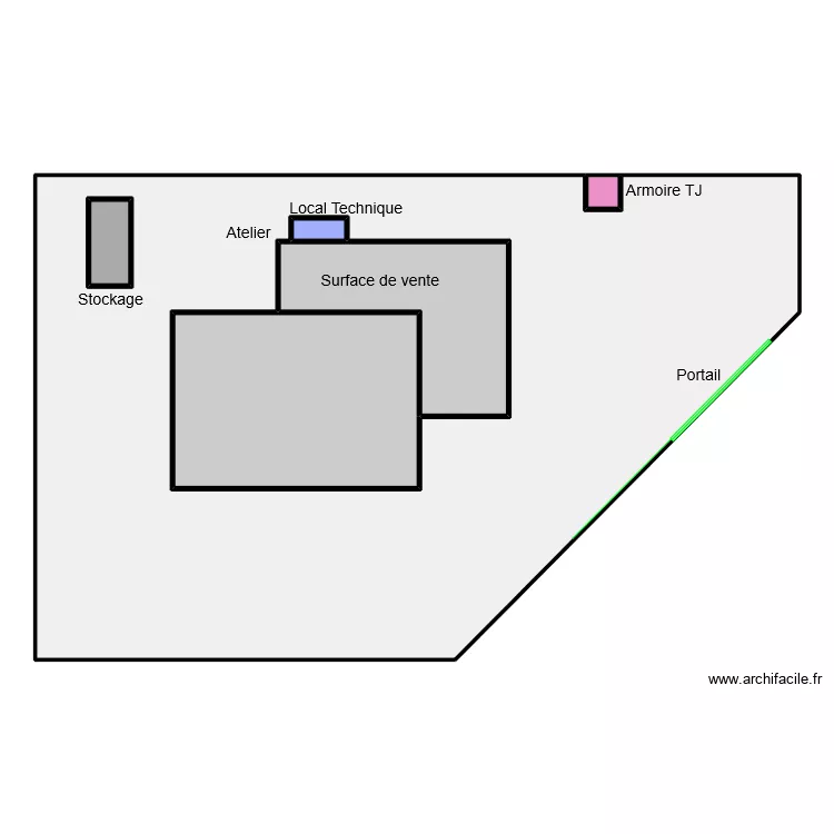 garage. Plan de garage. Plan de