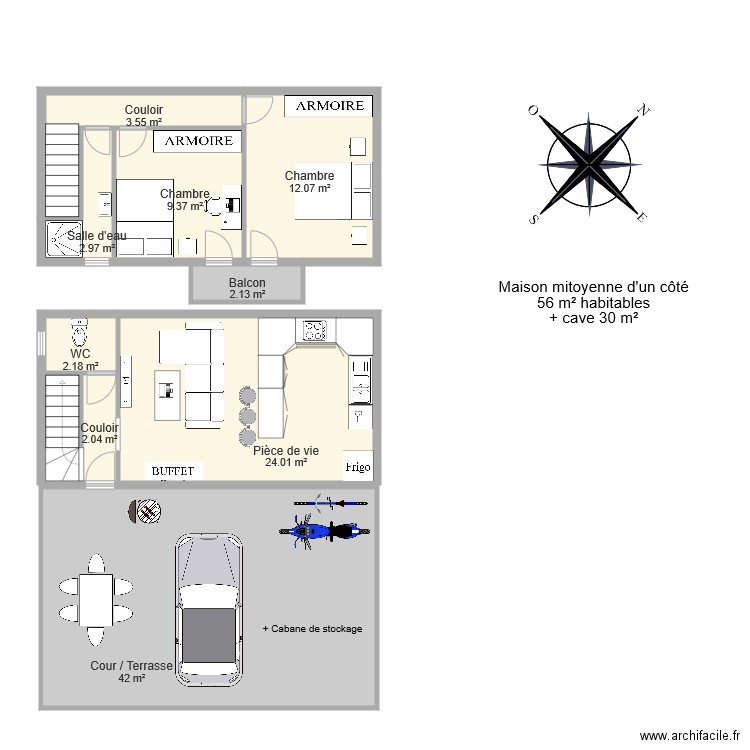 MARCEAUX. Plan de 0 pièce et 0 m2