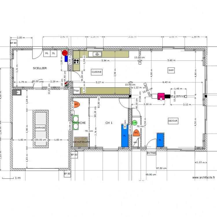 RDC1. Plan de 0 pièce et 0 m2