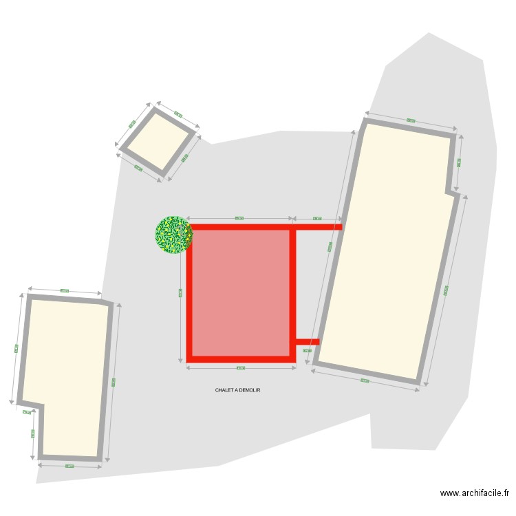 plan masse PD2. Plan de 0 pièce et 0 m2