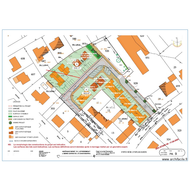 Chanverrie bons enfants. Plan de 0 pièce et 0 m2