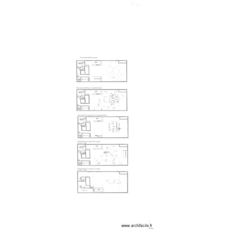 Seminaire Theatre. Plan de 22 pièces et 1700 m2