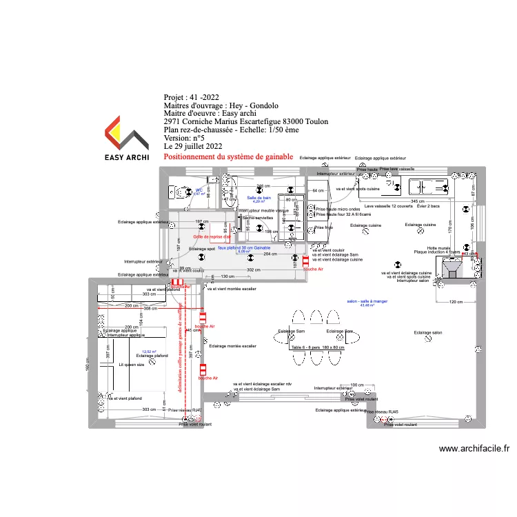 projet rez-de-chaussée Hey Gondolo Gainable . Plan de projet rez-de-chaussée Hey Gondolo Gainable . Plan de