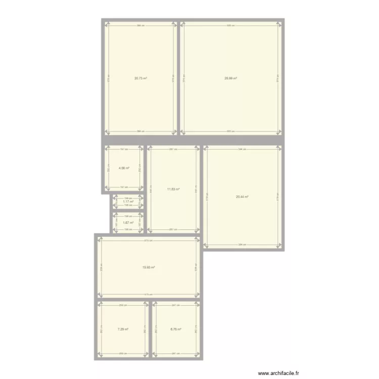 Rakoczi 40M 117m2. Plan de 