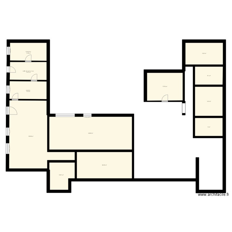 chateau rdc dargnies exe. Plan de 0 pièce et 0 m2