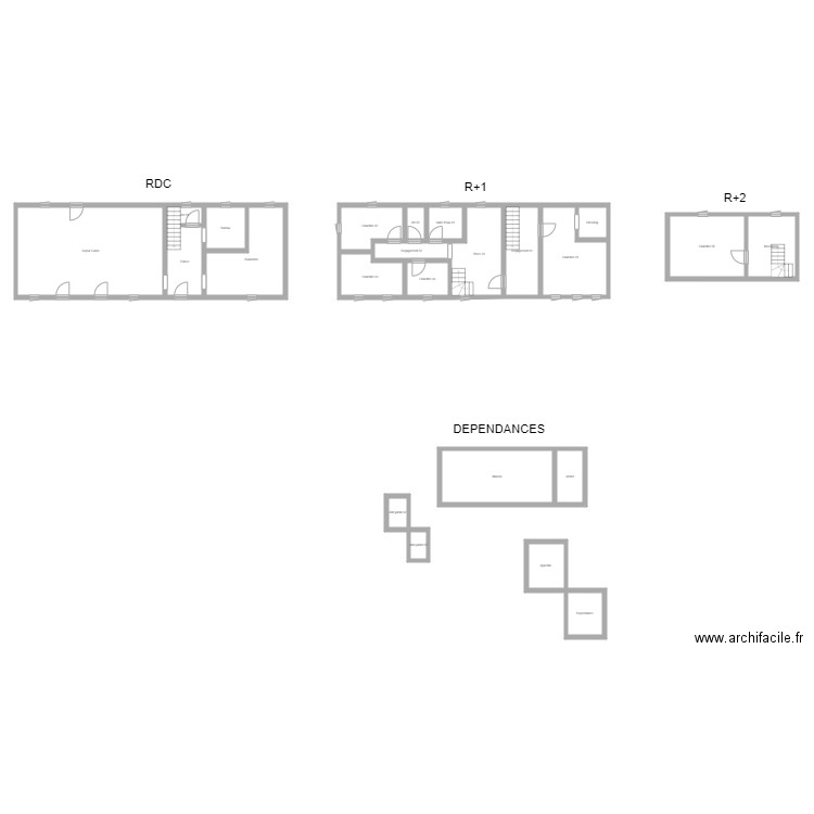 350601052. Plan de 23 pièces et 231 m2