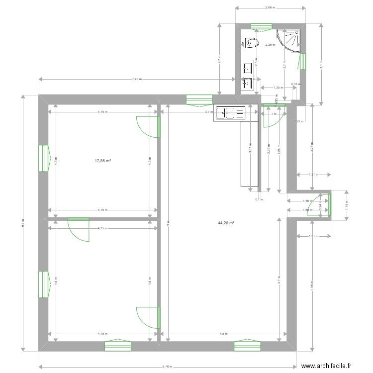 SERRES. Plan de 0 pièce et 0 m2