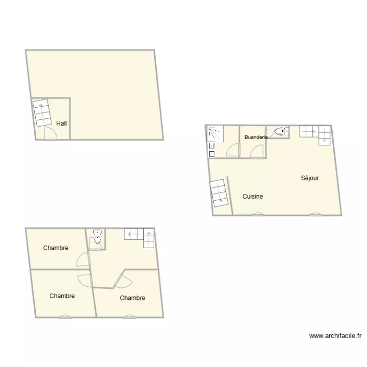 plan 1425 Combe. Plan de 