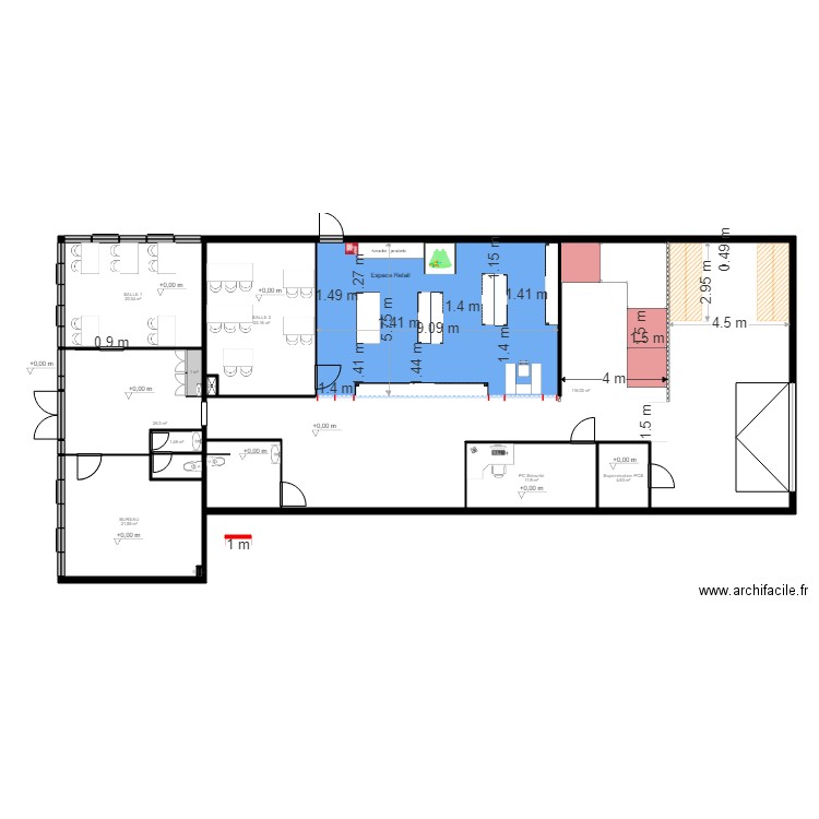 INORIX Formation  espace pratique. Plan de 0 pièce et 0 m2