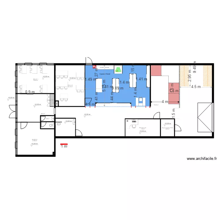 INORIX Formation  espace pratique. Plan de 