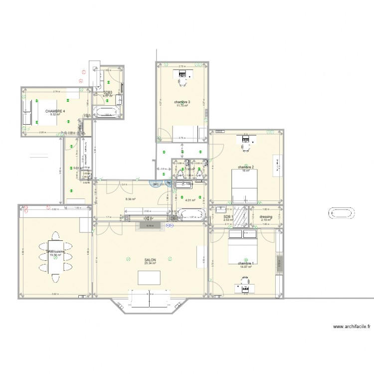 plan 4DL. Plan de 0 pièce et 0 m2