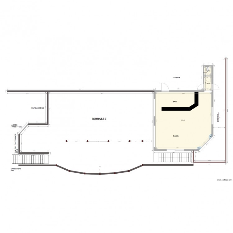 SALLE TERRASSE BNO. Plan de 0 pièce et 0 m2