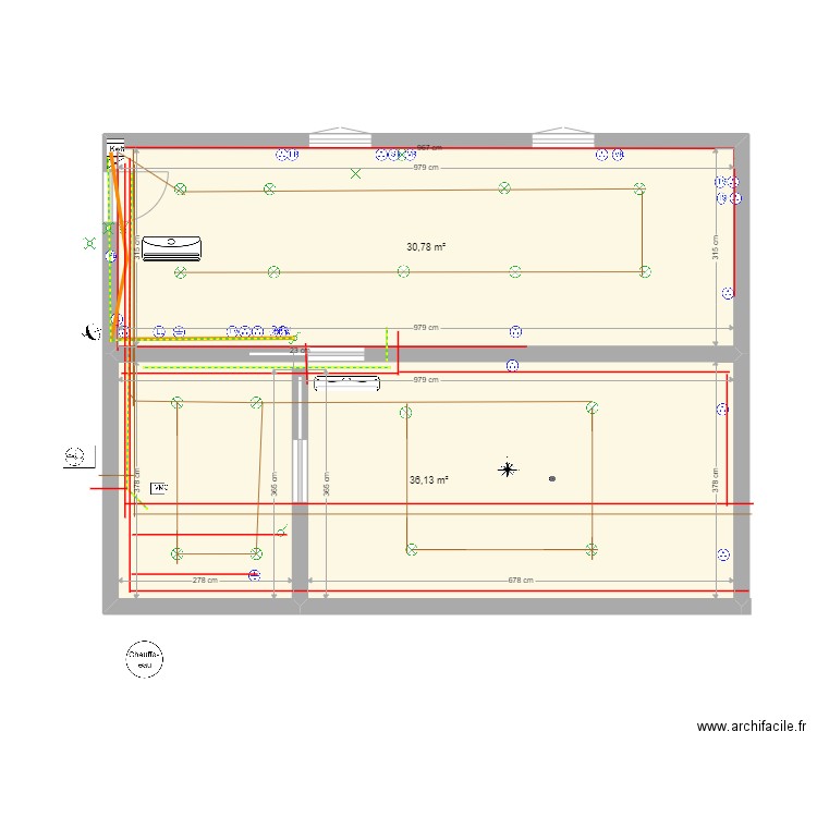 brignole 01. Plan de 2 pièces et 67 m2