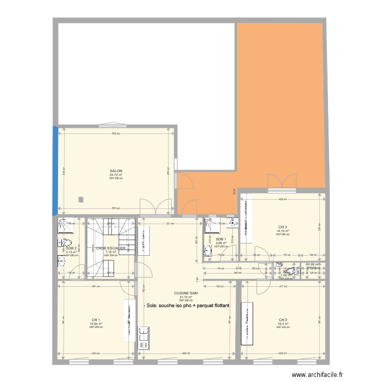 LIBERTE 1ER ETA PROJET 021220. Plan de 0 pièce et 0 m2