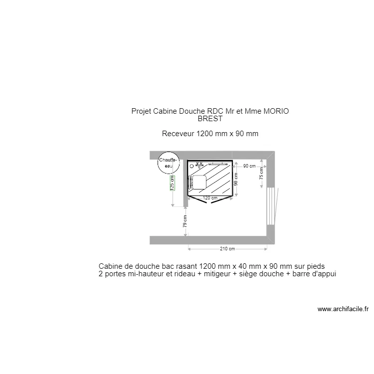 CD MORIO 120x90. Plan de 