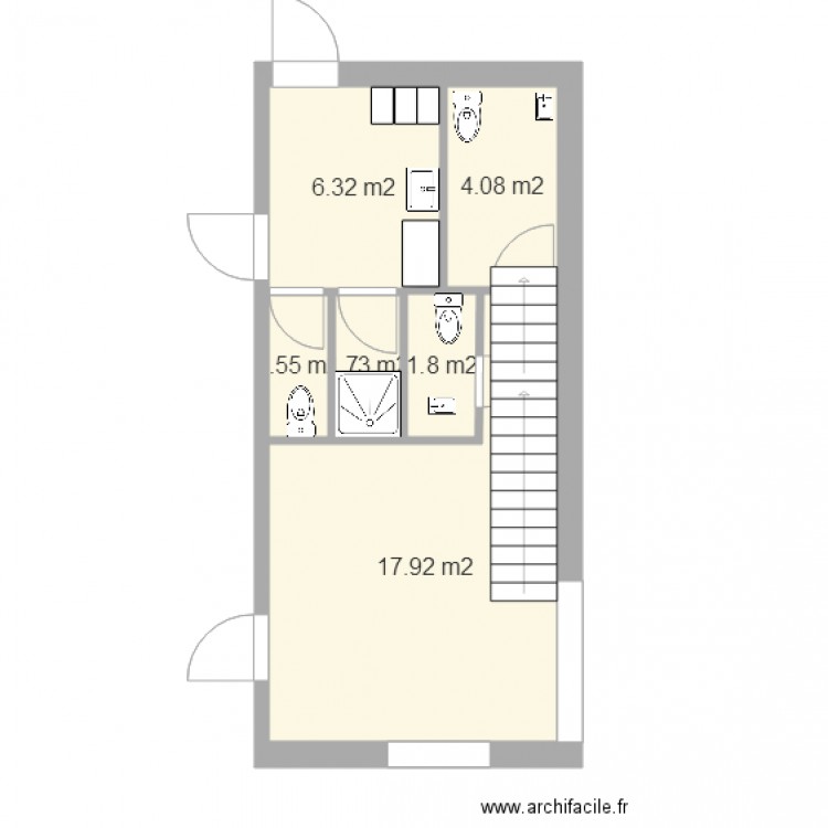 rdc proposition 7. Plan de 0 pièce et 0 m2