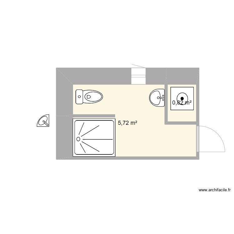 rdc wc 2. Plan de 0 pièce et 0 m2