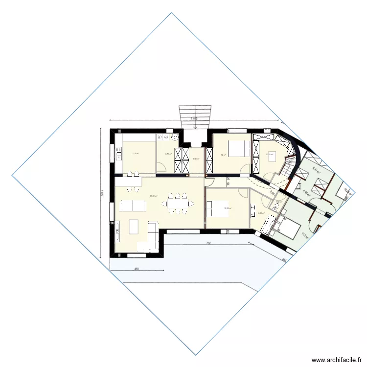 RDC Coralie Cabries. Plan de 