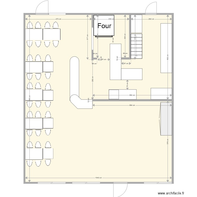 pizzeria de la gare. Plan de 0 pièce et 0 m2