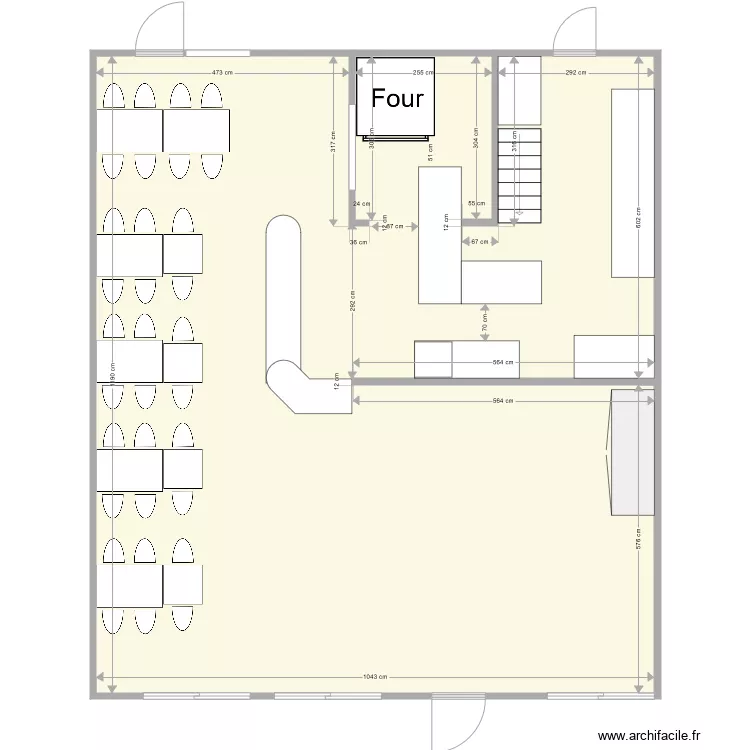 pizzeria de la gare. Plan de 