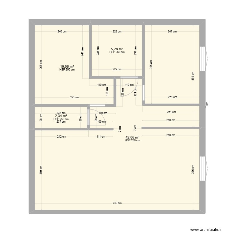 CLUZEAUD HOVAERE rdc EDL complet. Plan de 0 pièce et 0 m2