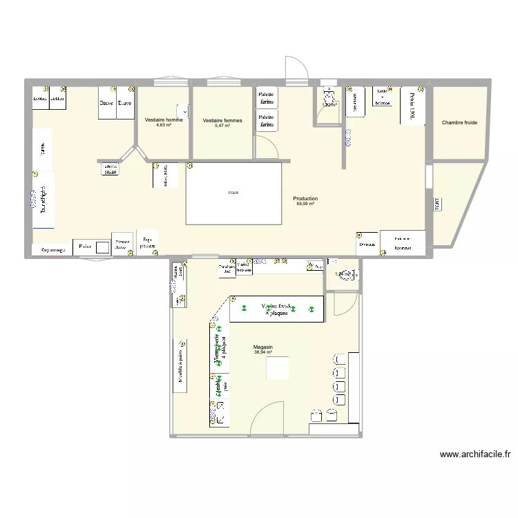 BOULANGERIE NOUSTY. Plan de 0 pièce et 0 m2