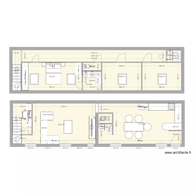 appart papa A 1. Plan de 