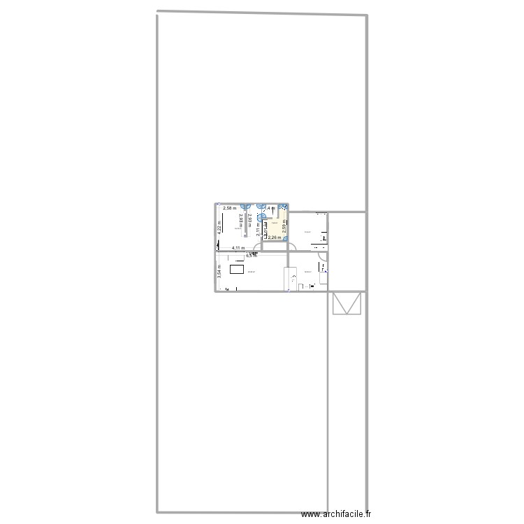 Maison Papara 1. Plan de 5 pièces et 72 m2